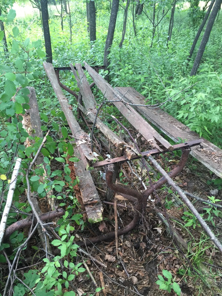 old wood michigan picnic table