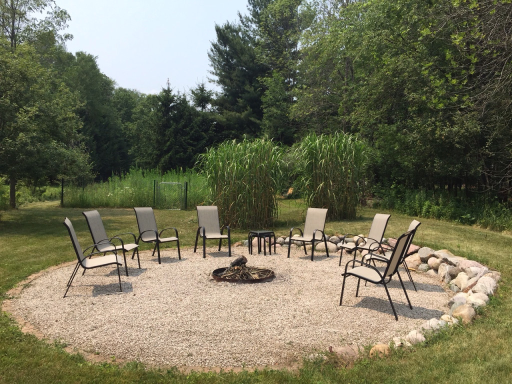The Fire Pit, After Attacking Weeds With The Hula Ho